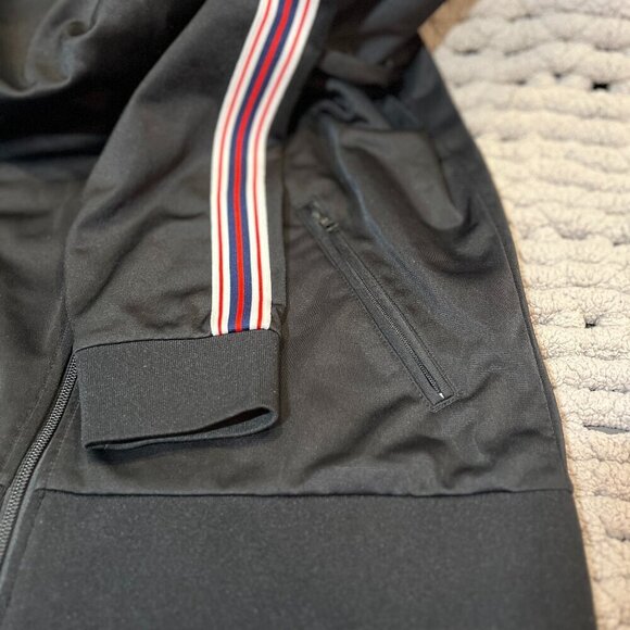 TNA Y2K Black Retro Zip Up Track Jacket Size M - Picture 5 of 7